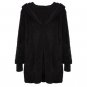 chesmono Casual velvet long cardigan female Loose cardigan hooded jumper 2017 warm winter sweater wo