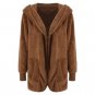 chesmono Casual velvet long cardigan female Loose cardigan hooded jumper 2017 warm winter sweater wo