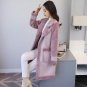 M-XXXL New Women\'s Suede Fur Coat Winter 2017 Fashion Warm Medium-long Long-sleeve Plus Velvet Thic