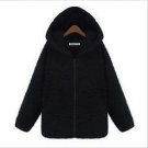 New 2013 Winter S-Xxl Velvet Thick Slim Hooded Cotton-Padded Jacket Loose Middle-Long Warm Fur Coat 