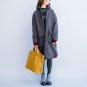 Large Size Loose Spring And Autumn Winter Gray Women \'s Fat Cotton Short Jackets Thick Plus  Size V