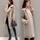 New Women\'s Suede Fur Coat Winter 2017 Autumn Fashion Loose Plus Velvet Thicken Warm Long Suede Coa