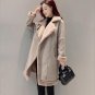 New Women\'s Suede Fur Coat Winter 2017 Autumn Fashion Loose Plus Velvet Thicken Warm Long Suede Coa