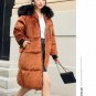 New Women Korean Velvet Coat Women Slim  Long Hooded Faux Fur Collar Padded Jacket  Winter Warm Casu