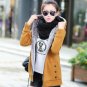 Basic jackets coat fall and winter clothes thick velvet hooded Coats Woman Plus Size Ladies Slim Jac