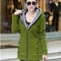 Basic jackets coat fall and winter clothes thick velvet hooded Coats Woman Plus Size Ladies Slim Jac