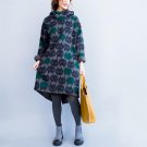 Autumn And Winter Women \'s Long Sleeve Plus Size Loose Gray Plus Velvet High Necked Hooded oversize