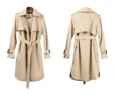 Autumn Winter 2017 Woman Jacket Long Loose Casual Coat Hot Ladies Large Size Loose Khaki Coat Coat -