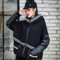 Winter Hooded Punk Styles Wool Coats Woolen Coat Thick Velvet inside Wool Coats Casaco Feminino With