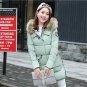 winter 2016 women coat cotton thick warm full sleeve button zippers pockets down fashion slim coat
