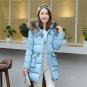 winter 2016 women coat cotton thick warm full sleeve button zippers pockets down fashion slim coat