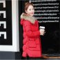 winter 2016 women coat cotton thick warm full sleeve button zippers pockets down fashion slim coat