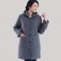 Parkas winter new middle-aged women plus fertilizer to increase cotton velvet hooded winter coat j