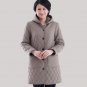Parkas winter new middle-aged women plus fertilizer to increase cotton velvet hooded winter coat j
