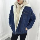 New Autumn Winter Thick Lambs Wool Denim Jacket Female Korean Slim Plus Cotton Velvet Jacket Wild Sh