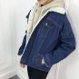 New Autumn Winter Thick Lambs Wool Denim Jacket Female Korean Slim Plus Cotton Velvet Jacket Wild Sh