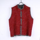 Autumn and Winter The New National Wind Sleeveless Jacquard Cotton and Velvet Buckle Vest Short Vest
