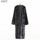 LD Helly Velvet Vintage Floral Beading Sequins Trench Coat Women Autumn Winter 2017 Long Coat Female