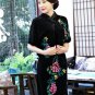 New 2017 Autumn Winter Coat Women Velvet Embroidered Coat Short Sleeve Standard Collar Chinese Style