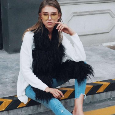 Mooistar #W003 Women Winter Warm Scarf Collar Ladies Long Shawl Wraps Stitching