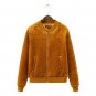 Winter Jacket Casual Style with Pocket Zipper Coat Tops Outerwear for Women 2017 Newest Female Gold 