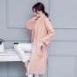 MUMUZI 2017 Europe stand collor New winter sheep wool fur velvet coat long lambs wool outwear therma