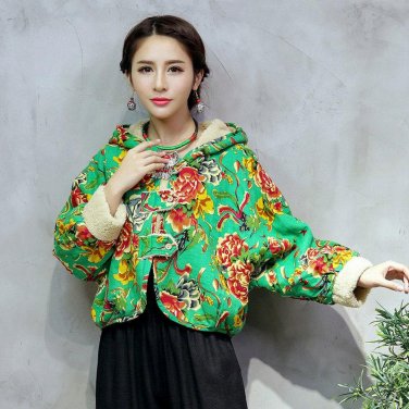Thick Padded Winter Clothes Large Size Women\'s New Loose Cape Design Lamb Velvet Coat Hooded Parkas