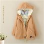 Autumn Winter Fashion College Wind Wild Cute Cartoon Cat Embroidery Loose Plus Velvet Thick Casual H