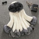 Autumn and winter imitation water mink fur grass coat long section casual mink velvet coat fox fur h