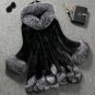 Autumn and winter imitation water mink fur grass coat long section casual mink velvet coat fox fur h