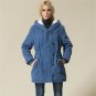 Plus Size Horn Butt Hoodies Plus Plus Velvet Cotton Padded Female Version Long Section Cashmere Coat
