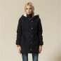 Plus Size Horn Butt Hoodies Plus Plus Velvet Cotton Padded Female Version Long Section Cashmere Coat