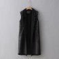 Plus Velvet Thick Warm Female Vest Winter Long Spliced PU Leather Women\'s Vest Spring Sleeveless Le