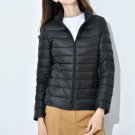 Women Winter Down Jacket Coat Chic Elegant Casual Outwear Fashion Ultra-light Solid Color Parkas 90%
