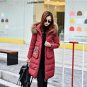 Women Thick Winter New Robot Embroidered Hooded Duck Down Jacket Fashion Long 90 Velvet Outwear Coat