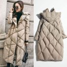 Double Sided 2017 New Winter Jacket Women Fashion Long Coat Parkas Loose Hooded Knee Down Jacket Vel