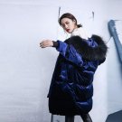Large Real Natural Raccoon Fur 2017 Winter Jacket Women Long Parka White Duck Down Jacket Christmas 
