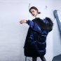 Large Real Natural Raccoon Fur 2017 Winter Jacket Women Long Parka White Duck Down Jacket Christmas 
