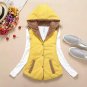 M-XXXL 2017 autumn winter plus size slim plus velvet vest thermal down cotton with a hood vest femal