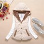 M-XXXL 2017 autumn winter plus size slim plus velvet vest thermal down cotton with a hood vest femal