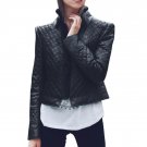 Mooistar #W003 Women Ladies Faux Leather Outwear Racing Style Biker Jacket Coat
