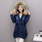 Women Winter Outerwear Plus Velvet Hooded Denim Jacket Causal Jeans Female Cotton Parkas Vintage Thi