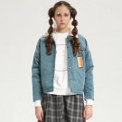 Women Turn Down Collar Winter Jackets Lady Velvet Thick Short Outwear Corduroy Cotton-padded Jacket 