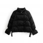 NYMPH 2017 Women New Winter Cotton Coat Parka Long Puff Sleeve Stand Collar Pockets Padded Velvet Th