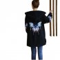 Autumn and Winter Loose Plus Size Black hoodies Long Sleeve Plus Velvet coat women Korean Version Wa