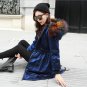 SMFOLW Winter jacket Women 2017New High Qualit Raccoon Fur Collar Hooded Coat Velvet shiny Parkas Ou