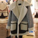 Autumn Parkas Winter Fashion Warm Jacket Women Lambs Wool Suede Coats Female Outerwear Casual Long D