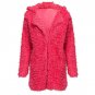 Gamiss 2017 Warm Winter Wool Overcoat Women Outerwear Pink Faux Fur Coat Turn Down Collar Long Sleev