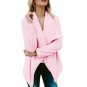 Winter Women Wool Coat Women\'s Jacket Faux Fur Coat Female Lamb Wool Coat Pink Overcoat Long Sleeve