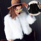 Luxury Women Warm Faux Fox Fur Coat Short Winter Fur Jacket Outerwear Coats Women Floating Hair Jack
